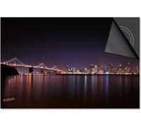 Protection induction 71x52 - plaque de recouvrement induction mat- Dietrix protection de table de cuisson- DELUXE - Villes - San Francisco Ville couleur