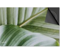Protection induction 71x52 - plaque de recouvrement induction mat- Dietrix protection de table de cuisson- DELUXE - Feuilles - 9 Feuille Vert Léger en gros plan
