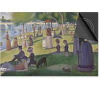 Protection induction 76x51,5 - plaque de recouvrement induction mat- Dietrix Protection de table de cuisson- Exclusif - Maîtres anciens - Seurat La Grande Jatte