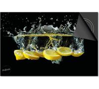 Protection induction 76x51,5 - plaque de recouvrement induction mat- Dietrix protection table de cuisson- Base - Splash - tranches de citron