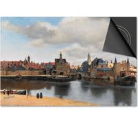 Protection induction 81x52 - plaque de recouvrement induction mat- Dietrix Protection de table de cuisson- Exclusif - Maîtres anciens - Vermeer Painting Views on Delft