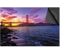 Protection induction 81x52 - plaque de recouvrement induction mat- Dietrix Protection de table de cuisson- DELUXE - Villes - Couleur San Francisco