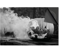 Protection induction 81x52 - plaque de recouvrement induction matt- Dietrix protection de table de cuisson- Exclusif - Automne - citrouille d'Halloween