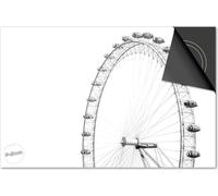 Protection induction 83x51,5 - plaque de recouvrement induction mat- Dietrix protection table de cuisson- Exclusif - Blanc - Grande roue