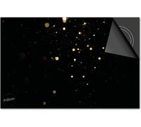 Protection induction 83x51,5 - plaque de recouvrement induction mat- Dietrix protection table de cuisson- Base - Noël- étoiles or sur noir