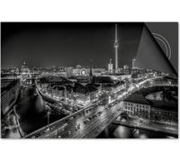 Protection induction 90x52 - plaque de recouvrement induction matt- Dietrix protection table de cuisson- Base - Villes - Berlin Schwarz