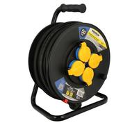 Protection industrielle extensible 50 mètres IP44 avec capuchons, extensible électrique, rouleaux de câbles, câblé, câble extens