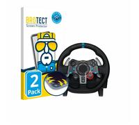 Protection Intégrale 3D Incurvé BROTECT pour Logitech G29 Driving Force Gaming Volant de course 2 Pièces - Couverture Complète, Fil