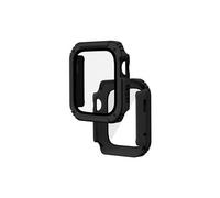 Protecteur d'écran en verre trempé noir Avizar pour Apple Watch 42 mm série 7/8