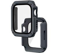 Protection Intégrale avec Verre Trempé pour Watch Series 8 et 7 41mm - Gris Foncé G