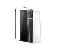Protection intégrale Google Pixel 7 Pro Coque Souple Verre Trempé Transparent