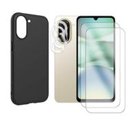 Protection intégrale Lot de 2 Verre Trempé pour Xiaomi Redmi A5 4G écran 6,88""+ Lot de 2 Verre Trempé Caméra Arrière + Coque souple silicone Noir - Visiodirect -