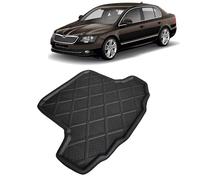 Protection Intégrale pour Coffre pour Skoda Superb 2013-2015 - Coussin de Coffre TPE Imperméable à Bords Hauts Antidérapant Accessoire Auto