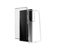 Protection Intégrale pour Galaxy S23 Ultra Coque Transparent Film Noir
