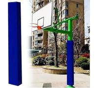 Protection Intégrale pour Poteau De Basket-Ball Carré, Barrière Anti-Collision, Rembourrage sur Mesure pour La des Joueurs, Gymnase(Blue,15cm)