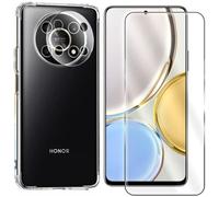 Protection intégrale Verre Trempé pour Honor Magic 4 Lite 5G+ Verre Trempé Caméra Arrière + Coque souple silicone transparente
