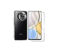 Protection intégrale Verre Trempé pour Honor Magic4 Lite 5G+Verre Trempé Caméra Arrière+Coque souple silicone transparente-