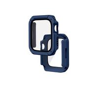 Avizar Protection intégrale verre trempé Apple Watch Series 6/5/4/SE 44 mm Bleu