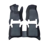 Protection intérieure Ensemble Complet Tapis Sol Voiture Accessoires D'intérieur Toutes Saisons pour Ford pour Fiesta 2009~2017(Black White)