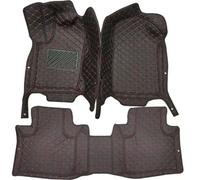 Protection intérieure Ensemble Complet Tapis Voiture Universels D'intérieur Durables Imperméables Toutes Saisons pour Cadillac CTS 2014 - 2015(Black Red,LHD)