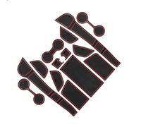 Protection intérieure Tapis De Porte en Caoutchouc, Fente De Porte, pour Lexus pour UX, Porte-gobelets Intérieur, Autocollant De Voiture, Accessoires(Rosso)