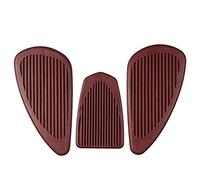 Protection latérale pour réservoir de moto Cafe Racer - Protection des genoux - Panneaux latéraux vintage (marron)