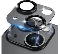 Protection Lentille Appareil Photo Pour Iphone 15 / Iphone 15 Plus - Verre Trempé 9h, Cadre Alliage Aluminium, Anti¿Rayures, Haute Définition - Noir