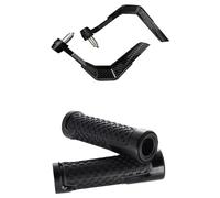 Protection Levier Protege Poignee Moto Protecteur de guidon universel coupe-vent en Fiber de carbone, 7/8 pouces, adapté aux motos, Scooter, levier de montagne(2 Black)