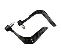 Protection Levier Protege Poignee Moto Protecteur de guidon universel coupe-vent en Fiber de carbone, 7/8 pouces, adapté aux motos, Scooter, levier de montagne Protège-mains(Black)