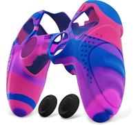 Protection Manette Pour Ps5 Edge Coque Silicone Avec Capuchon Joystick,Housse Pour Ps5 Edge Controller Protège Accessoires-Rose&violet&bleu¿Guardian Edition