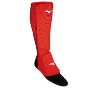 Mizuno Espinilleras de Jujitsu, Para artes marciales, Color Azul, Rojo (pequeño, Rojo)
