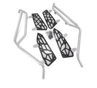 protection moteur de moto Pour Zontes 350D 350M Et 350E Protection De Cadre Pare Chocs Barres Moteur Motos(350E-Silver)