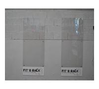 Protection mur en plexy Fit & Rack HSPU Gris 2 m x 76 cm x 4 mm