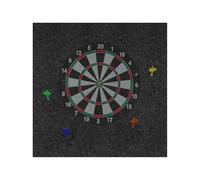Protection murale pour cible de fléchettes pliable | Grande plaque de protection pour bureau, jardin, garage, adultes et enfants