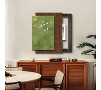 Protection Murale pour Compteur Électrique Cache Boîtier Décoratif avec Système de Coulisse Douce Tableau Art Mural Polyvalent pour Masquer Défauts de Rénovation(Style-r,W26"*H34")