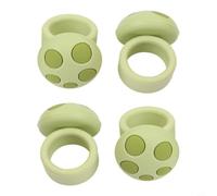 Protection murale pour poignée de porte en silicone anti-collision (vert) | Esthétique en forme de champignon, disponible en blanc, vert, rose, se marie avec le décor, pour un style fantaisiste