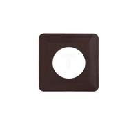 Protection murale sous interrupteur - 130x130 mm - Marron - Thermoplastique - Finition brillante