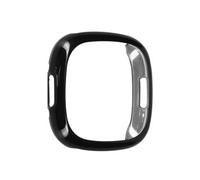 Coque Noire avec Protection Ecran pour Fitbit Versa 4 et Fitbit Sense 2