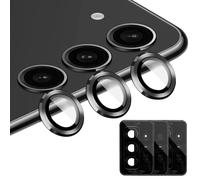 Protection Objectif Caméra Compatible avec Samsung Galaxy S23/S23 Plus, 3 Caméra Arrière Protecteur Couvercle d'Anneau Individuel en Métal, HD Verre Trempé 9H de Lentille 3 ensembles*3 pièces