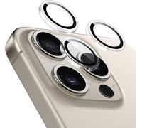 Protection Objectif Caméra Pour Iphone 15 Pro Max/15 Pro/14 Pro Max/14 Pro, Protecteurs Individuels Hd Robustes, Anti Rayures, Ultra-Fin, Série Armorite, 1 Pack, Transparent