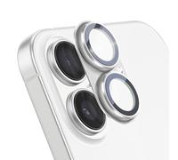 Protection Objectif Caméra pour iPhone 17 Cadre Monobloc en Aluminium Argent