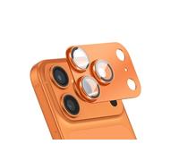 Protection Objectif Caméra pour iPhone 17 Pro Cadre Monobloc en Aluminium Orange