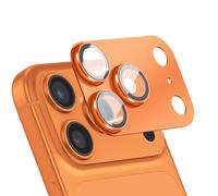 Protection Objectif Caméra pour iPhone 17 Pro Max Cadre Monobloc en Aluminium Orange