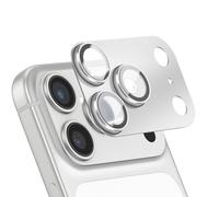 Protection Objectif Caméra pour iPhone 17 Pro Max Cadre Monobloc en Aluminium Argent