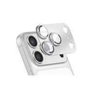 Protection Objectif Caméra pour iPhone 17 Pro Max Cadre Monobloc en Aluminium Argent