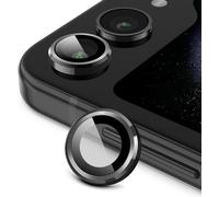 Protection Objectif Samsung Galaxy Z Flip 5 - Anneau Aluminium + Verre Trempé 9h Hd 99,99% Anti-Rayures & Oléophobe, Pose Facile, Finition 3d