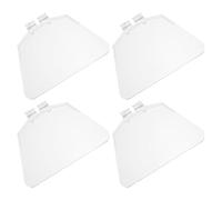 Protection Oculaire en Plastique Transparente 4 Pièces | Écran Clair, Large Visibilité, pour Travaux de Métal, Machinistes et Meule de Banc