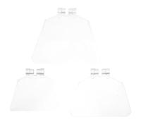 Protection Oculaire Transparente 3 Pièces pour Banc, Plastique Atelier | Visière de Rechange, Sécurité pour Outils Électriques, Limite les Débris, Usage en Atelier