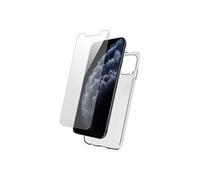 Protection Pack - Coque de protection pour téléphone portable - polyuréthanne thermoplastique (TPU) - transparent - avec Protecteur d'écran en verre