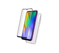 Protection Pack - Coque de protection pour téléphone portable - polyuréthanne thermoplastique (TPU) - transparent - avec Protecteur d'écran en verre